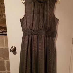 Green garden party dress